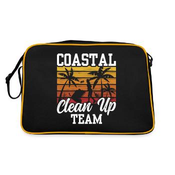 Coastal Cleanup Team Beach Beach Clean Up - Retro Bag - black/gold - Back