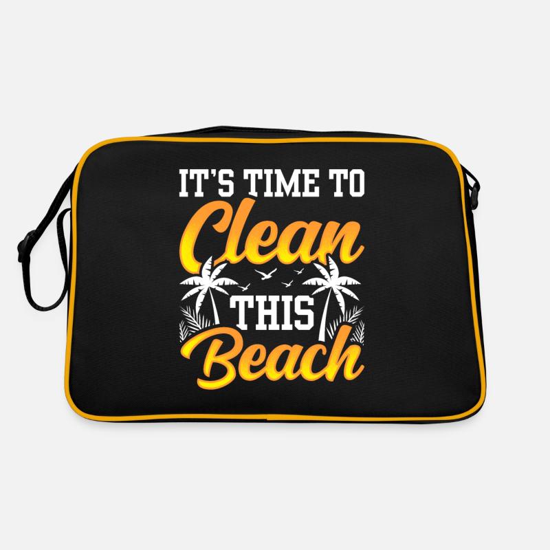 It's time to clean this beach Beaches Retro Bag