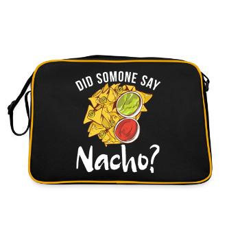 Nacho Lover Nacho Gift Mexican Food - Retro Bag - black/gold - Back