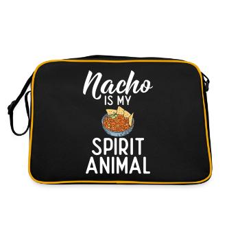Nacho Lover Nacho Gift Mexican Food - Retro Bag - black/gold - Back