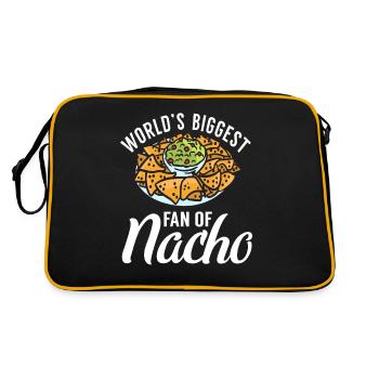 Nacho Lover Nacho Gift Mexican Food - Retro Bag - black/gold - Back