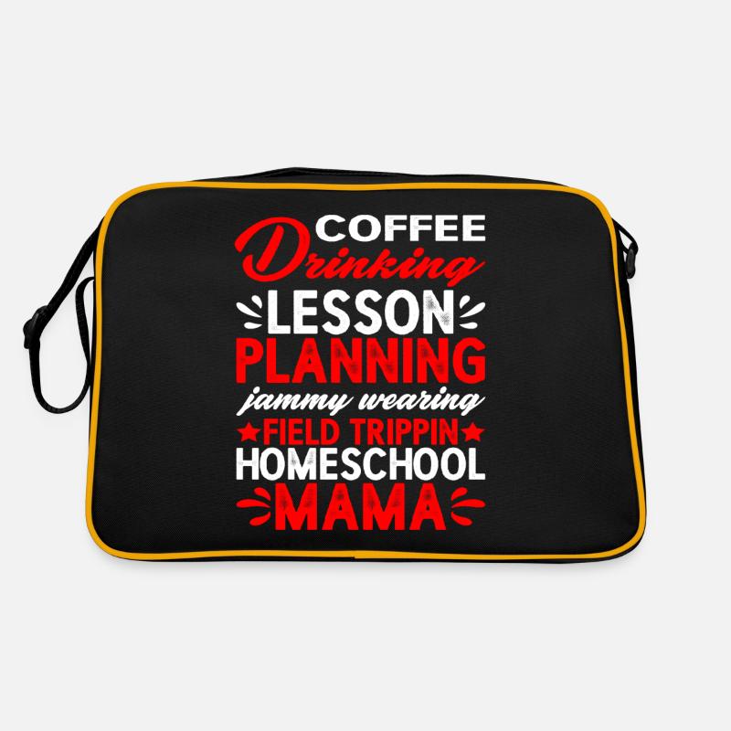 Coffee Drinking Lesson Planning Homeschool Mama 2 Retro Tasche