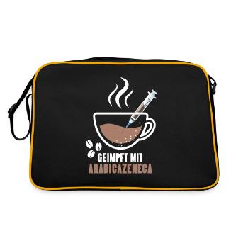 Vacciné avec du café Arabicazenega - Sac Retro - noir/or - Dos
