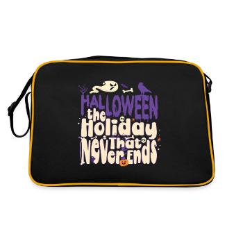 Halloween The Holiday That Never Ends - Retro Bag - black/gold - Back
