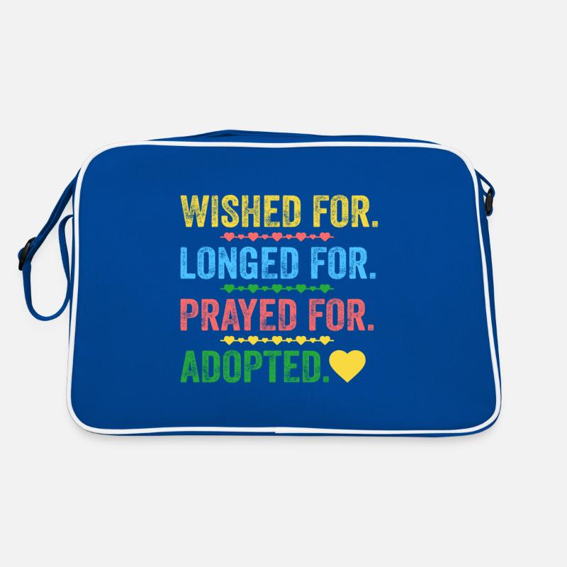 Desired, longed, prayed for adopted children Retro Bag