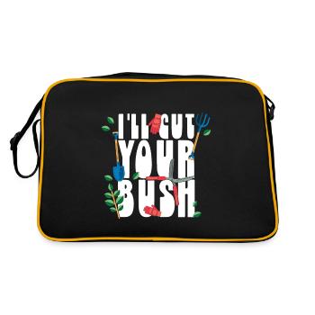 I ll Cut Your Bush Gardening - Retro Bag - black/gold - Back
