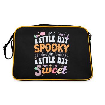 Je suis un peu effrayant et un peu doux - Sac Retro - noir/or - Dos