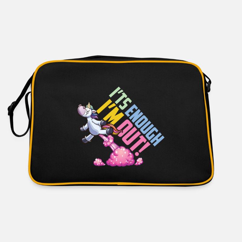 Licorne c’est assez dans le dehors Sac Retro