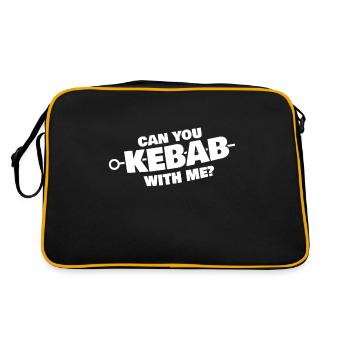 Tu ne peux pas kebab avec moi - Sac Retro - noir/or - Dos