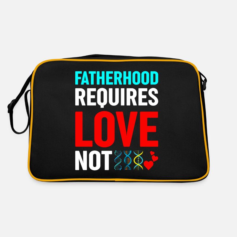 Vaterschaft Erfordert Liebe, Nicht Genetik Retro Tasche