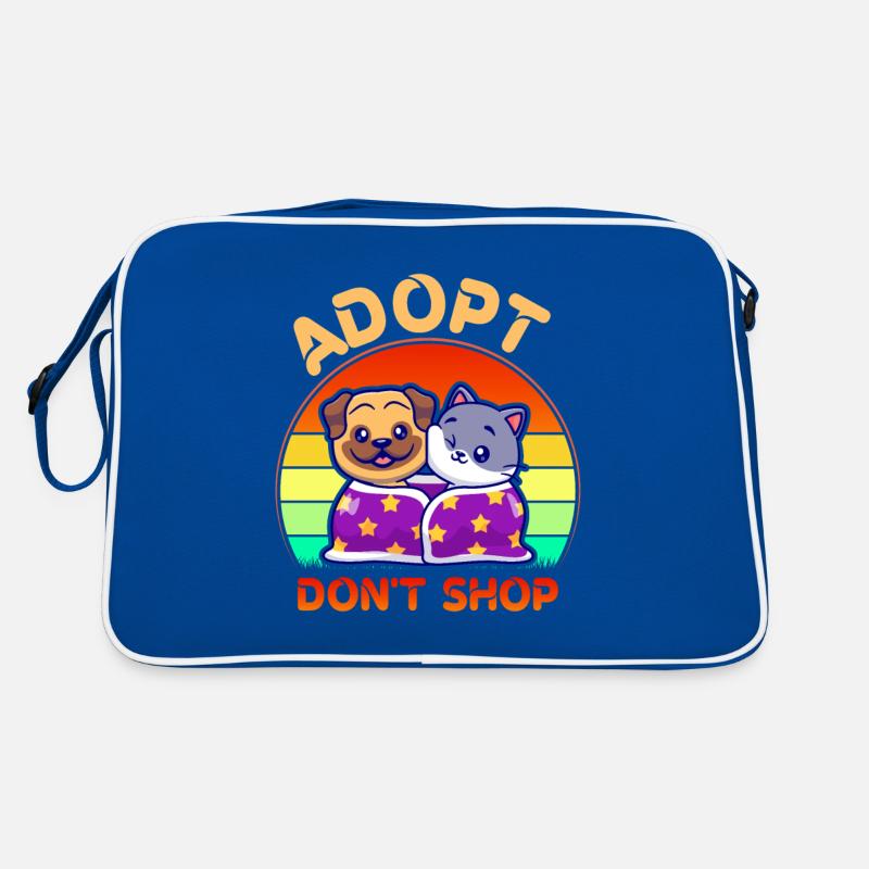 Adopt Don't Shop Stuff Adopt Cat Dog Or Any Other Retro Bag