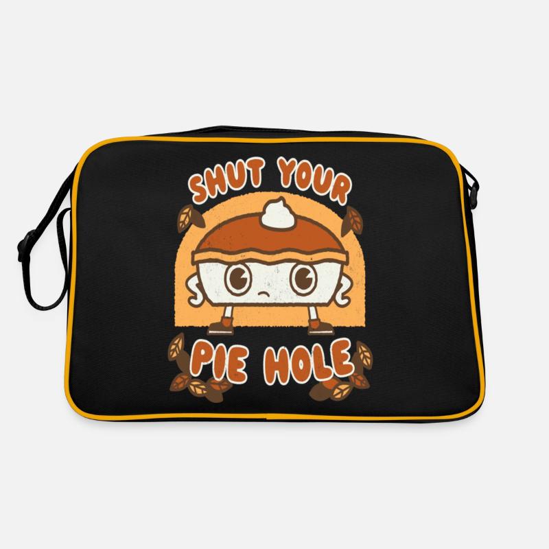 Shut Your Pie Hole Funny Saying Thanksgiving Fall Retro Tasche