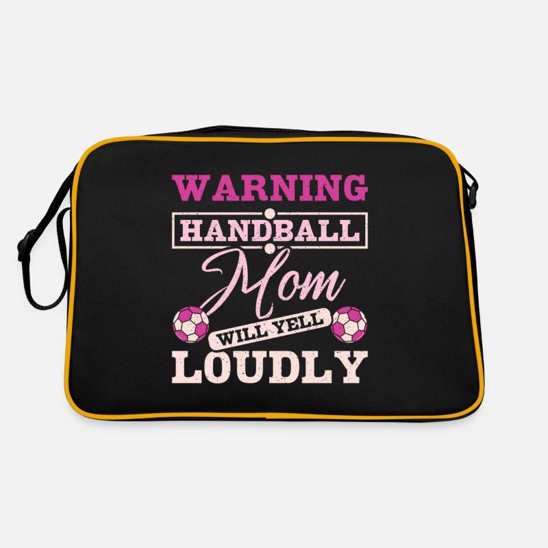 Une maman de handball criera fort Sac Retro