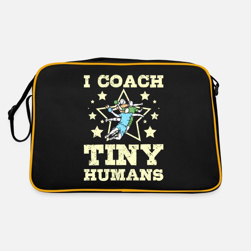 I coach tiny humans Handball Retro Tasche