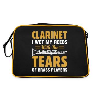 Clarinettiste Instrument de musique Clarinette musicale - Sac Retro - noir/or - Dos