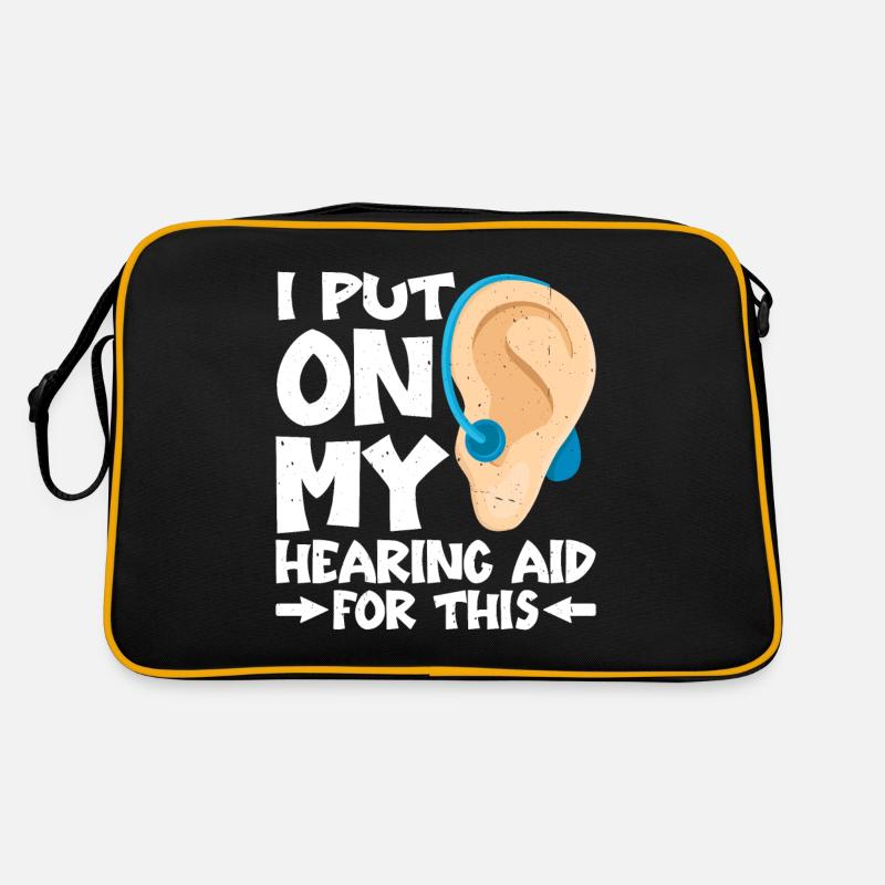 Je mets mon aide auditive pour ça Sac Retro