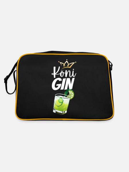 Köni Gin - Sac Retro - noir/or - Dos
