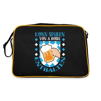 Konn traces of A Hoibe included - Retro Bag - black/gold - Back
