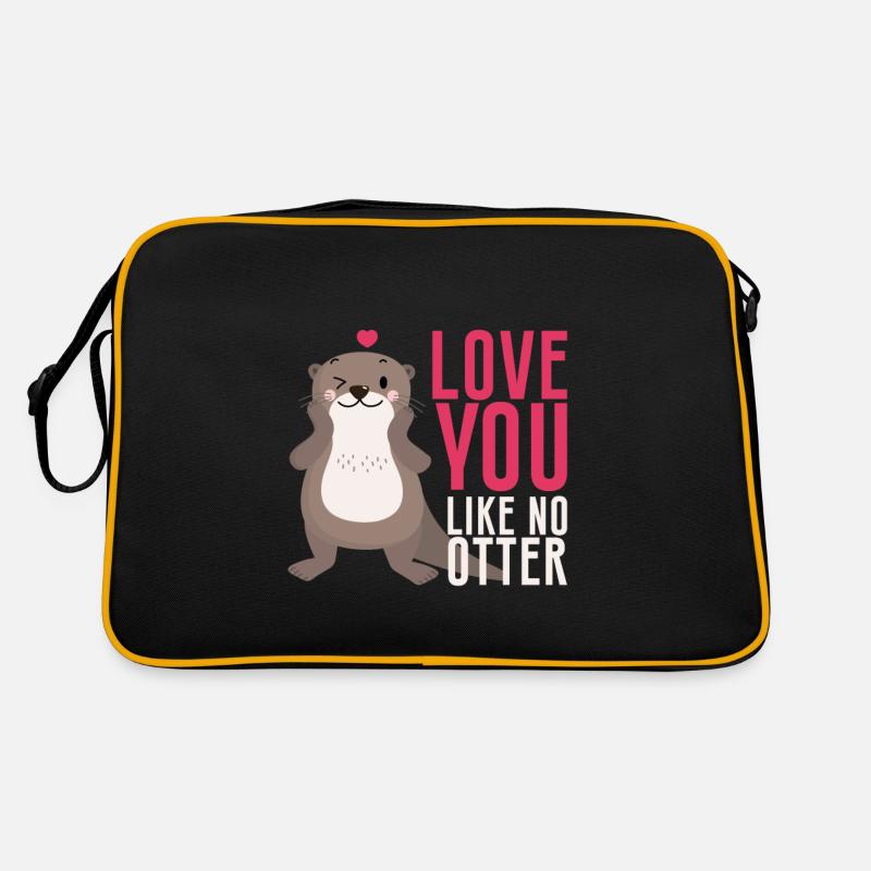 Je t’aime comme pas de loutre Sac Retro