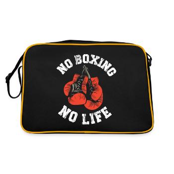 Pas de boxe Pas de gants de boxe de vie - Sac Retro - noir/or - Dos