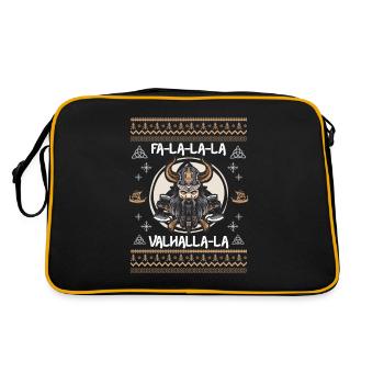 Hache Viking Viking de Noël moche - Sac Retro - noir/or - Dos