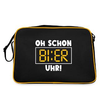 Dictons de bière drôle - Sac Retro - noir/or - Dos