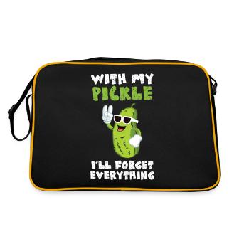 Avec mon cornichon malade oublier tout - Sac Retro - noir/or - Dos
