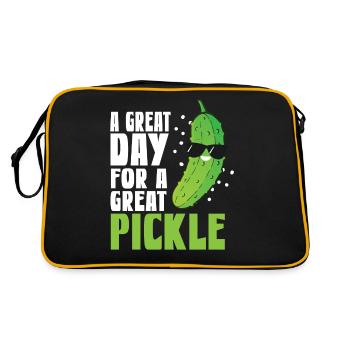 Un grand jour pour un grand cornichon - Sac Retro - noir/or - Dos