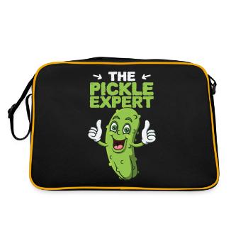 L’expert du cornichon - Sac Retro - noir/or - Dos