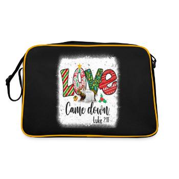 L’amour est descendu Luc 211 Bébé Jésus Noël - Sac Retro - noir/or - Dos