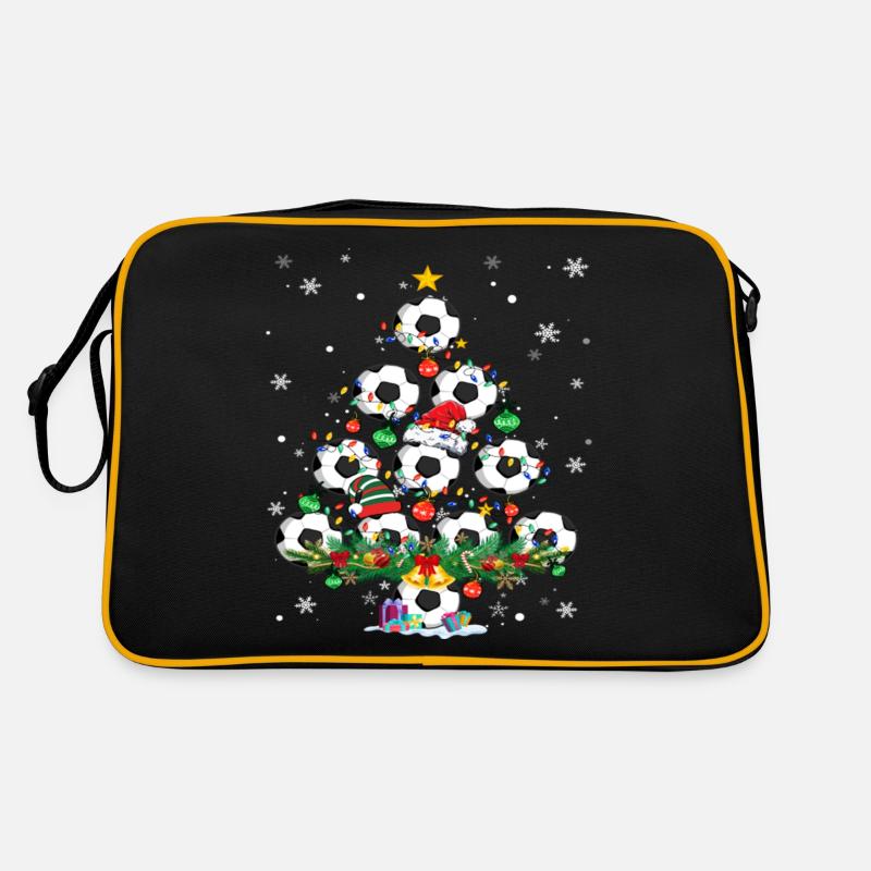 Soccer Christmas Tree Santa Pickleball Lights Retro Bag