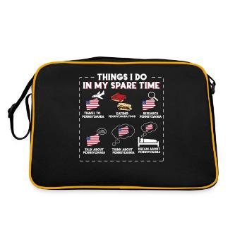 Pennsylvania - Retro Bag - black/gold - Back