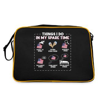 Utah - Retro Bag - black/gold - Back