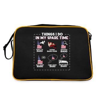 Idaho - Retro Bag - black/gold - Back