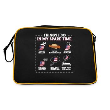 Indiana - Retro Bag - black/gold - Back