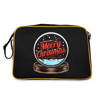 Boule à neige Joyeux Noël - Sac Retro - noir/or - Dos