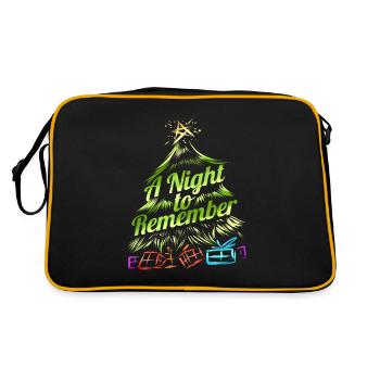 A Night To Remember Christmas Tree With Presents - Retro Bag - black/gold - Back