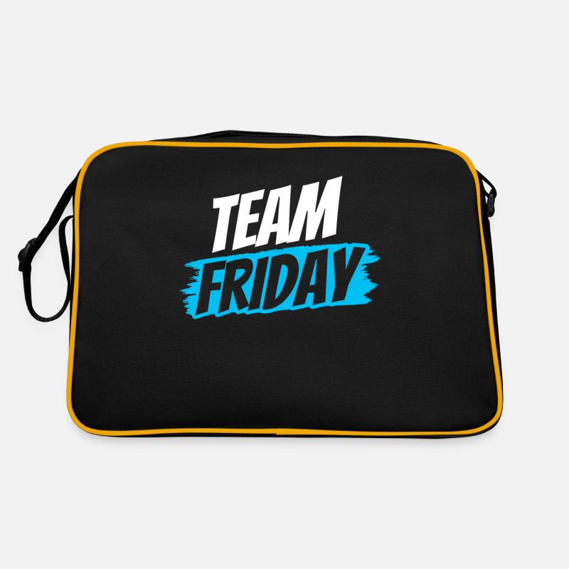 Team Freitag Sarkastisch Endlich Humor Wochenende Retro Tasche