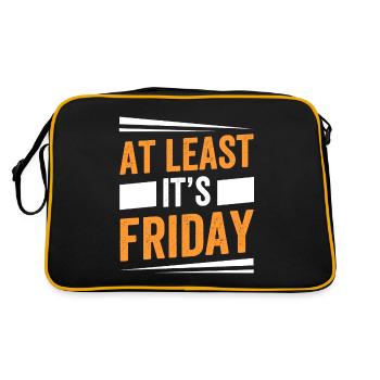 Au moins, c’est finalement sarcastique vendredi - Sac Retro - noir/or - Dos