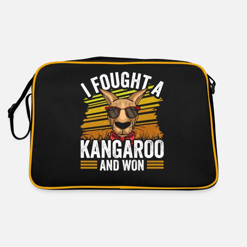 I fought with a kangaroo and won kangaroos Retro Bag