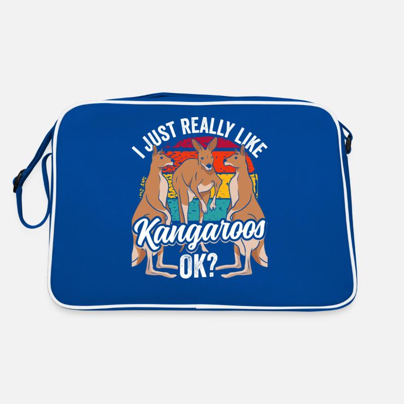 I just like kangaroos very much animal kangaroo Retro Bag