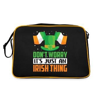 Don't worry that's just an Irish quirk Irish - Retro Bag - black/gold - Back