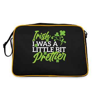 Fête de la Saint-Patrick Irlande Gaélique Irlandais - Sac Retro - noir/or - Dos