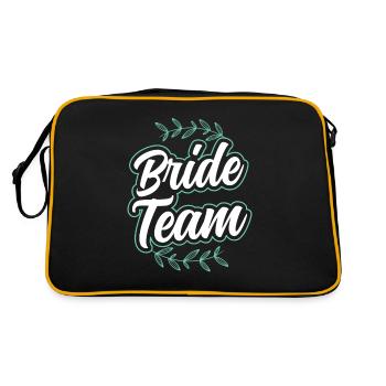 Équipe mariée mariage mariées Fête de mariage - Sac Retro - noir/or - Dos