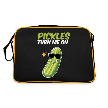 Pickles Turn Me On - Retro Bag - black/gold - Back