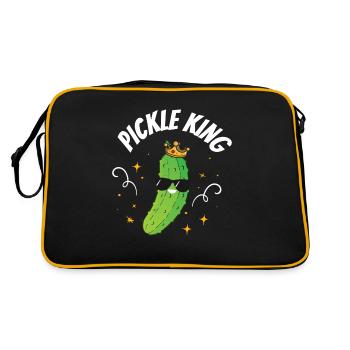 Pickle King - Retro Tasche - Schwarz/Gold - Hinten