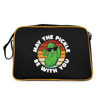 Que le cornichon soit avec vous - Sac Retro - noir/or - Dos
