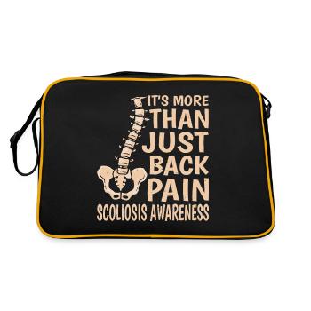 C’est plus qu’un simple mal de dos, la scoliose 5 - Sac Retro - noir/or - Dos
