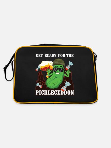 Préparez-vous pour le Picklegeddon - Sac Retro - noir/or - Dos