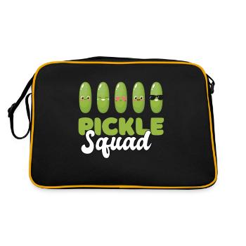 Pickle Squad - Retro Tasche - Schwarz/Gold - Hinten